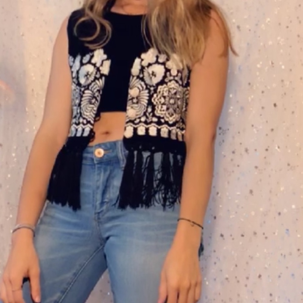 andrea jovine VINTAGE embroidered vest